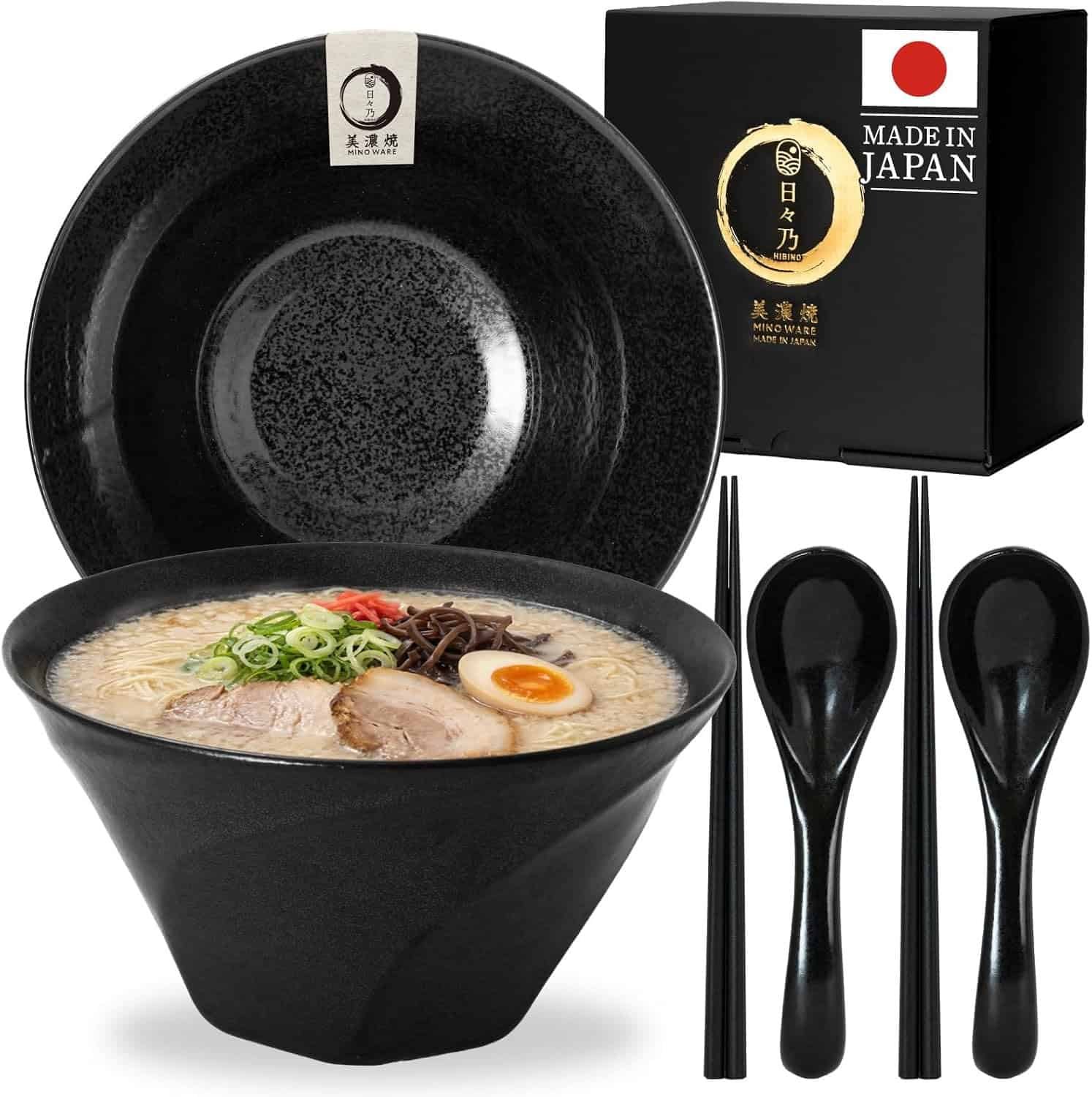 Hibino Japanese Ramen Bowls Set