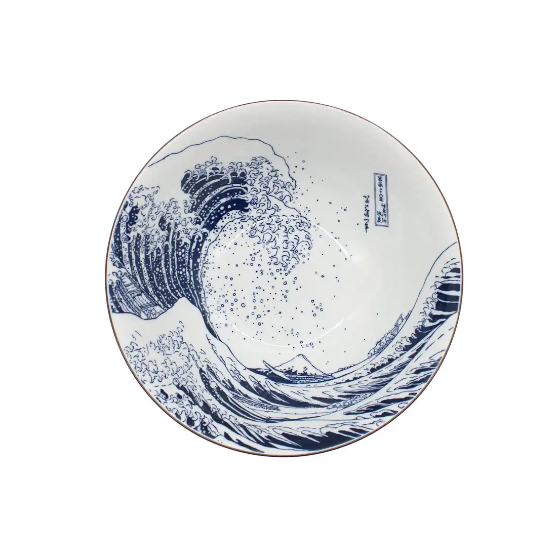 Wasabi Company Ramen Bowl Deep Great Wave Hokusai Design