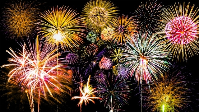 Fireworks Display Summer in Japan