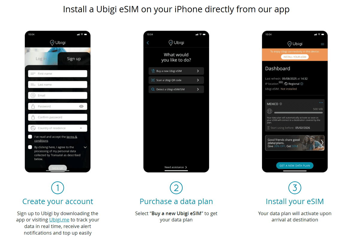 Ubigi Install